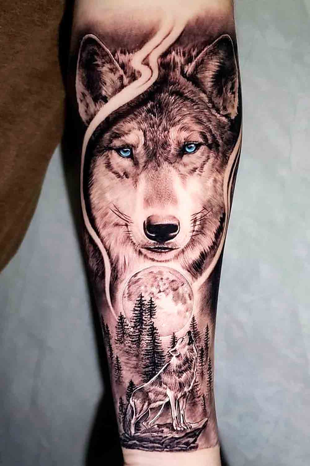 Tatuagem-no-braco-masculina-de-lobo-3 